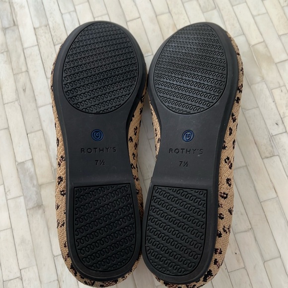 Rothy’s Round Toe Ballet Flats Cheetah Leopard Animal Print - 7.5 - Picture 5 of 7
